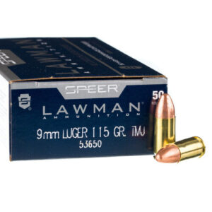 1000 Rounds of 9mm Ammo by Speer Lawman - 115gr TMJ for sale