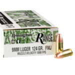 1000 Rounds of 9mm Ammo by Remington Range - 124gr FMJ for sale